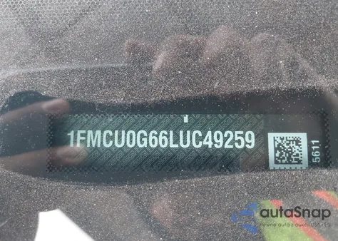 2020 Ford Escape Se z USA, uszkodzony, nr VIN 1FMCU0G66LUC49259